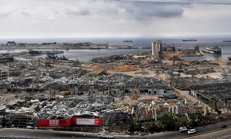 HIện trường vụ nổ kinh hoàng tại cảng Beirut, Lebanon hôm 4-8 vừa qua