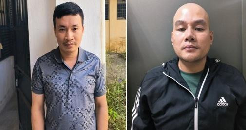 Các đối tượng Đức (bên phải) và Dũng