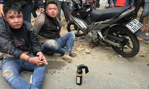 Hai đối tượng cướp giật đã bị phục kích, bắt gọn khi đang trên đường gây án