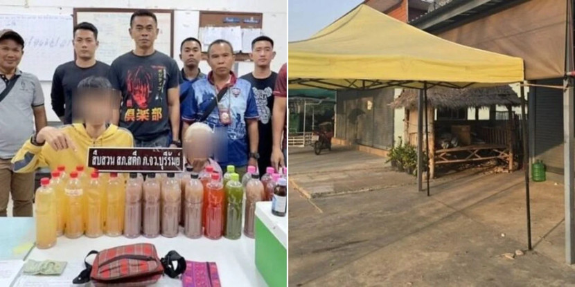 Hai người bán hàng cùng tang vật bị tịch thu Hai người bán hàng cùng tang vật bị tịch thu