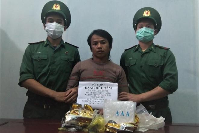 Đối tượng Đặng Hữu Tâm cùng tang vật 2 kg ma túy