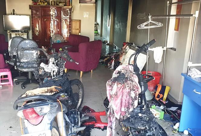 N.T.D - vốn nghiện ma túy nặng, đã tự châm lửa đốt nhà