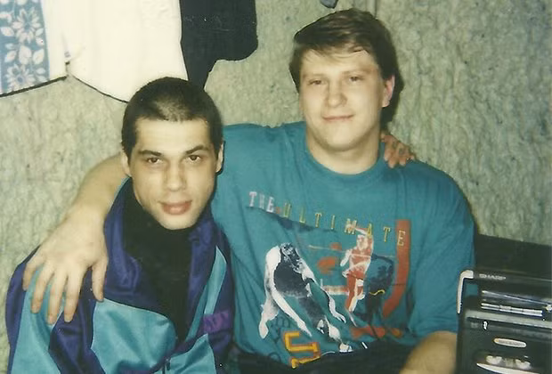 “Ông trùm” Lipchansky (phải), kẻ tổ chức bữa tiệc ở Butyrka