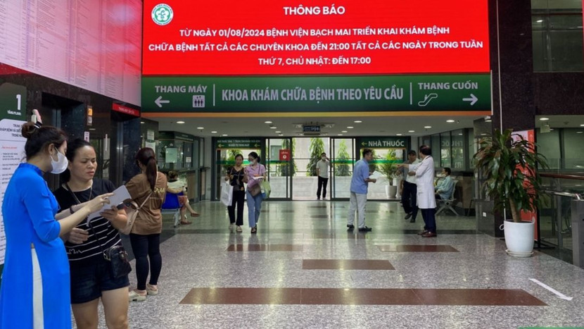 Bệnh viện Bạch Mai triển khai khám bệnh ngoài giờ hành chính từ 1-8-2024 Bệnh viện Bạch Mai triển khai khám bệnh ngoài giờ hành chính từ 1-8-2024