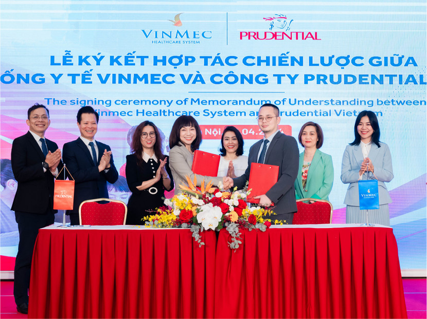 Lễ ký kết hợp tác giữa Prudential và Vinmec Lễ ký kết hợp tác giữa Prudential và Vinmec