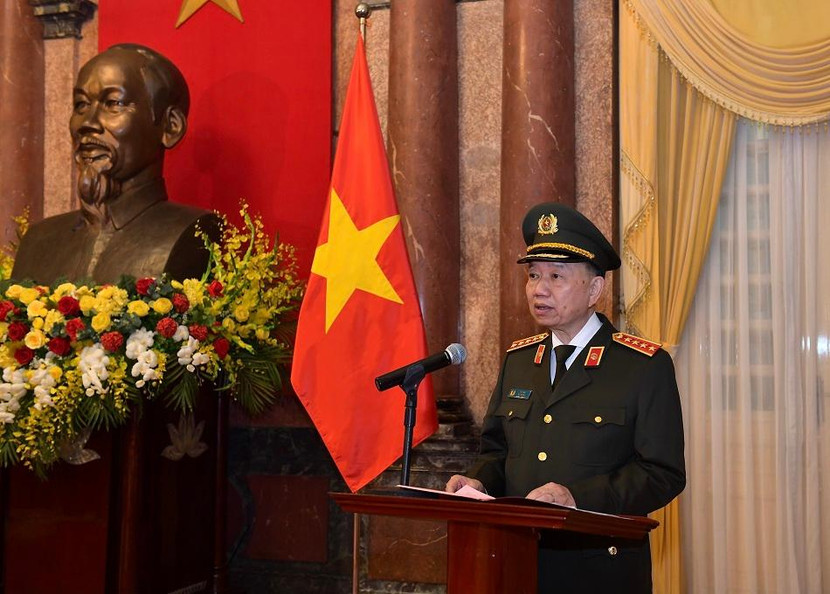 Bộ trưởng Tô Lâm phát biểu tại buổi lễ