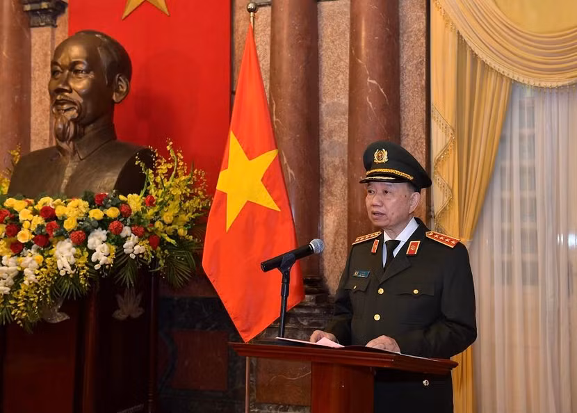 Bộ trưởng Tô Lâm phát biểu tại buổi lễ