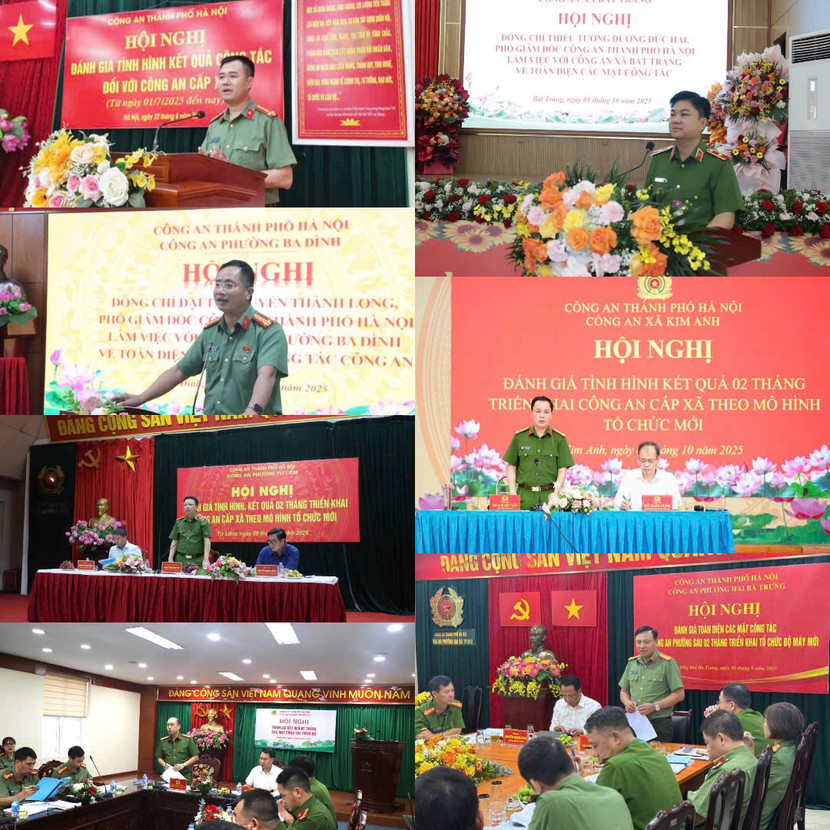 Các đồng chí trong Ban Giám đốc CATP về kiểm tra, động viên, tháo gỡ khó khăn tại Công an cấp xã sau 3 tháng đi vào hoạt động theo mô hình chính quyền 2 cấp Các đồng chí trong Ban Giám đốc CATP về kiểm tra, động viên, tháo gỡ khó khăn tại Công an cấp xã sau 3 tháng đi vào hoạt động theo mô hình chính quyền 2 cấp