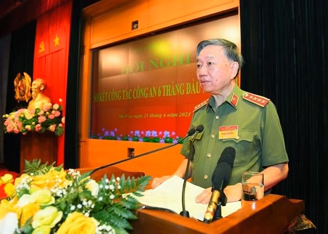 Đại tướng - Bộ trưởng Tô Lâm phát biểu chỉ đạo, kết luận hội nghị sơ kết công tác Công an 6 tháng đầu năm 2021 Đại tướng - Bộ trưởng Tô Lâm phát biểu chỉ đạo, kết luận hội nghị sơ kết công tác Công an 6 tháng đầu năm 2021