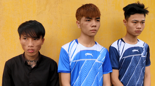 3 nghi can khống chế anh Nam đòi cướp 2 tỷ đồng. Ảnh: Thanh niên