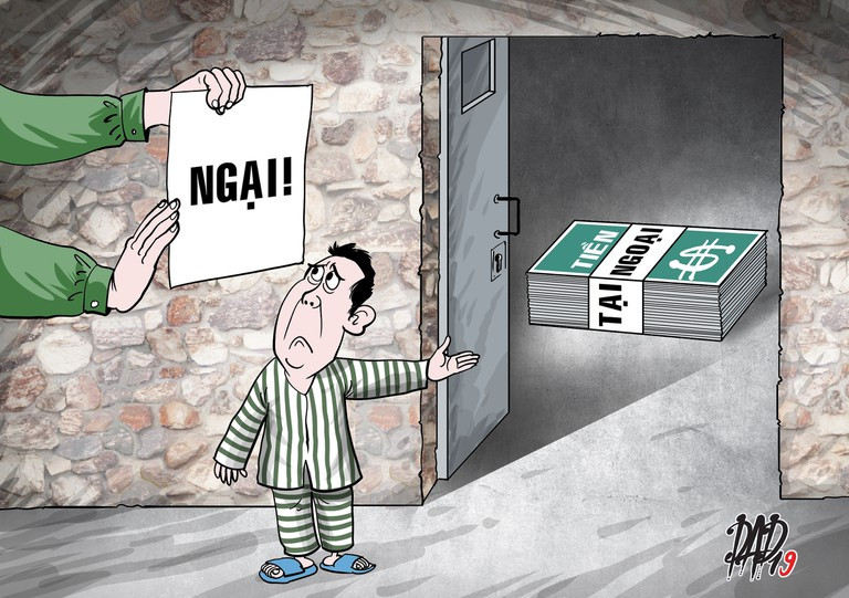 Để được tại ngoại thì người bị khởi tố phải được bảo lãnh hoặc đặt tiền để bảo đảm (ảnh minh họa)