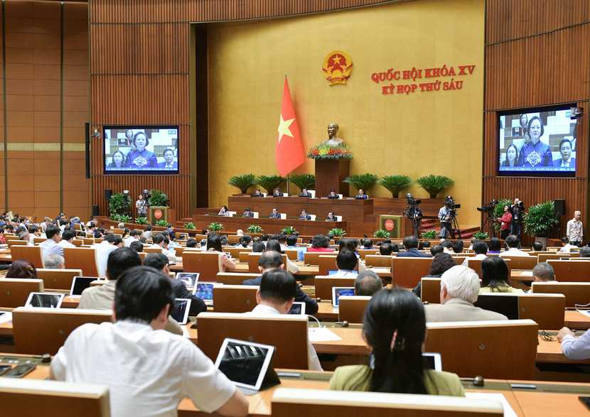 Quang cảnh phiên chất vấn