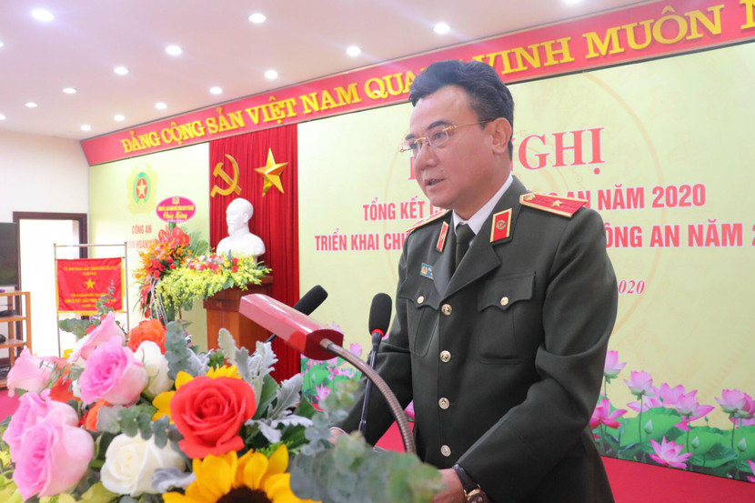 Thiếu tướng Nguyễn Anh Tuấn, Phó Giám đốc CATP Hà Nội phát biểu chỉ đạo tại Hội nghị Thiếu tướng Nguyễn Anh Tuấn, Phó Giám đốc CATP Hà Nội phát biểu chỉ đạo tại Hội nghị