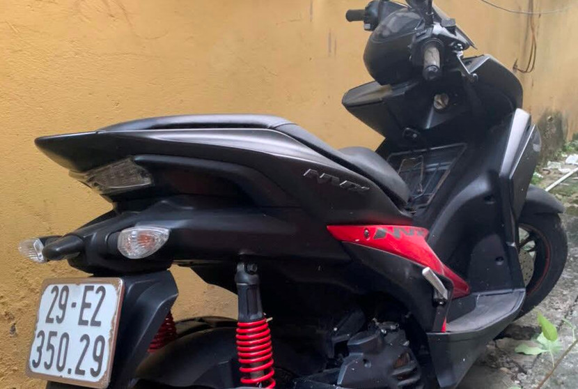 Chiếc xe máy tang vật vụ án