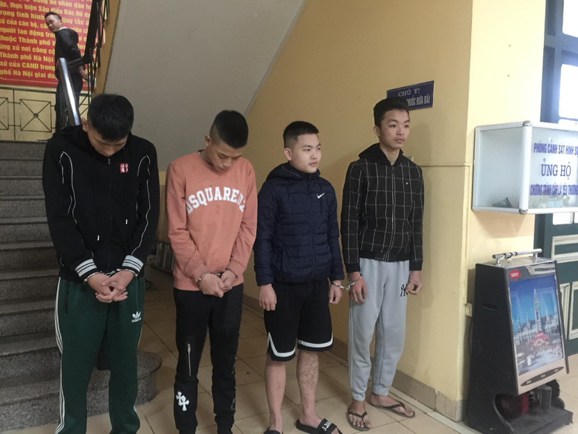 Các đối tượng bị Phòng CSHS bắt giữ