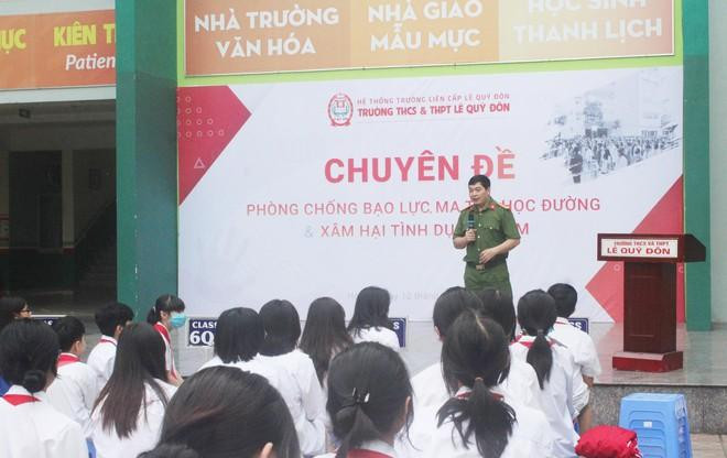Công an quận Nam Từ Liêm, Hà Nội phổ biến kiến thức pháp luật cho học sinh Trung học cơ sở