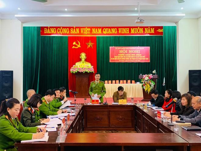 Một hội nghị “Giao ban công tác an ninh định kỳ tại các tổ dân phố, khu dân cư”