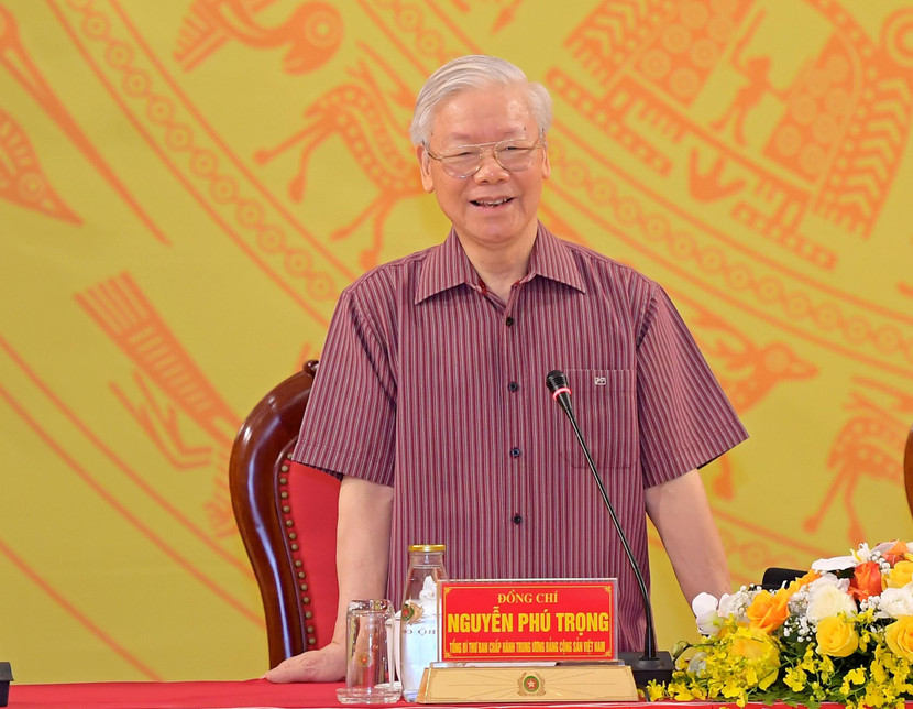 Tổng Bí thư Nguyễn Phú Trọng phát biểu chỉ đạo tại hội nghị