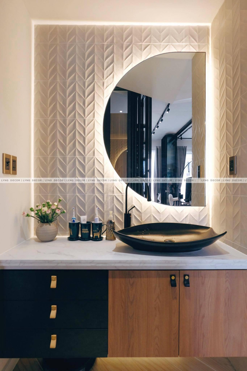 Gương nửa đường tròn - Led hắt Gương nửa đường tròn - Led hắt