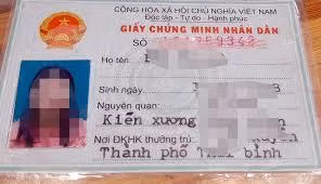 Các thông tin trên chứng minh nhân dân của cá nhân là rất quan trọng, cần tránh bị lộ lọt (ảnh minh họa)