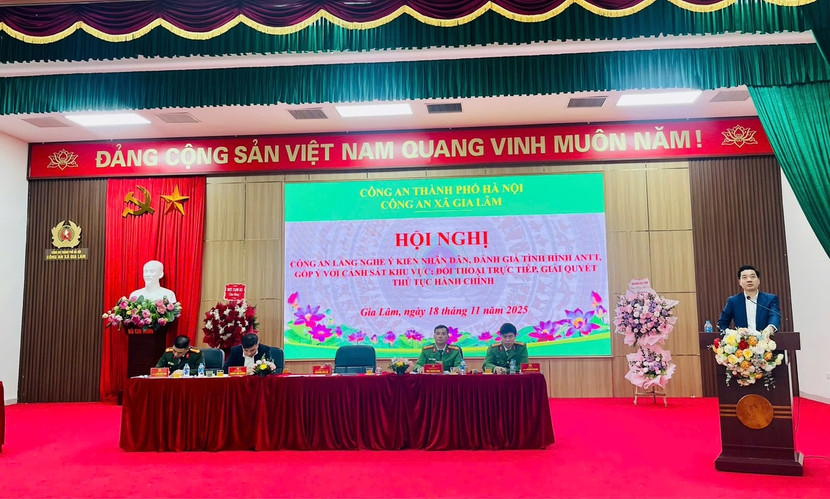 Đồng chí Nguyễn Việt Hà –Bí thư Đảng ủy, Chủ tịch HĐND xã Gia Lâm phát biểu chỉ đạo tại hội nghị Đồng chí Nguyễn Việt Hà –Bí thư Đảng ủy, Chủ tịch HĐND xã Gia Lâm phát biểu chỉ đạo tại hội nghị