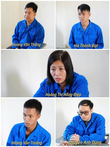 Các đối tượng trong vụ án