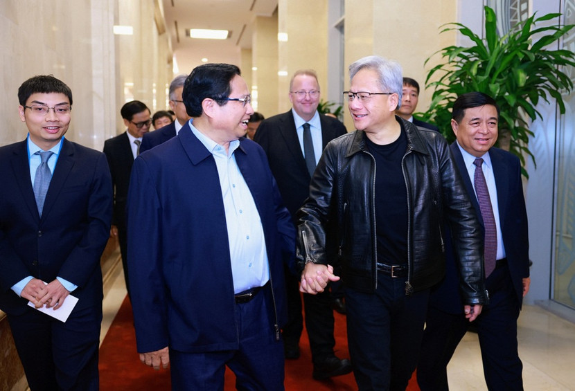 Thủ tướng Chính phủ Phạm Minh Chính tiếp CEO Nvidia Jensen Huang trong chuyến thăm Việt Nam tháng 12-2024 Thủ tướng Chính phủ Phạm Minh Chính tiếp CEO Nvidia Jensen Huang trong chuyến thăm Việt Nam tháng 12-2024