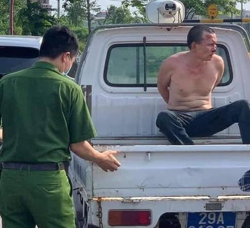 Đối tượng Sáu bị bắt giữ ngay sau khi gây án nghiêm trọng