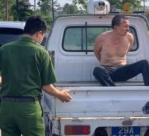 Đối tượng Sáu bị bắt giữ ngay sau khi gây án nghiêm trọng