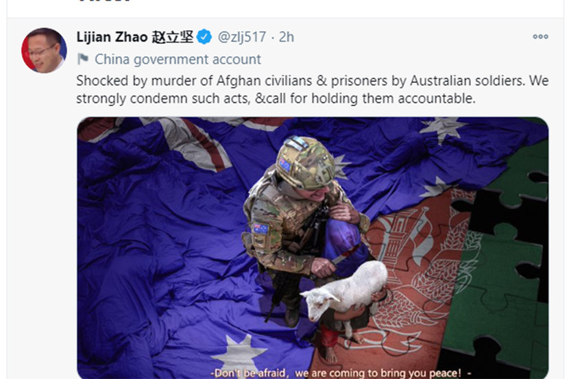 Bài đăng của Người phát ngôn Bộ Ngoại giao Trung Quốc khiến chính phủ Australia phản ứng ngay lập tức