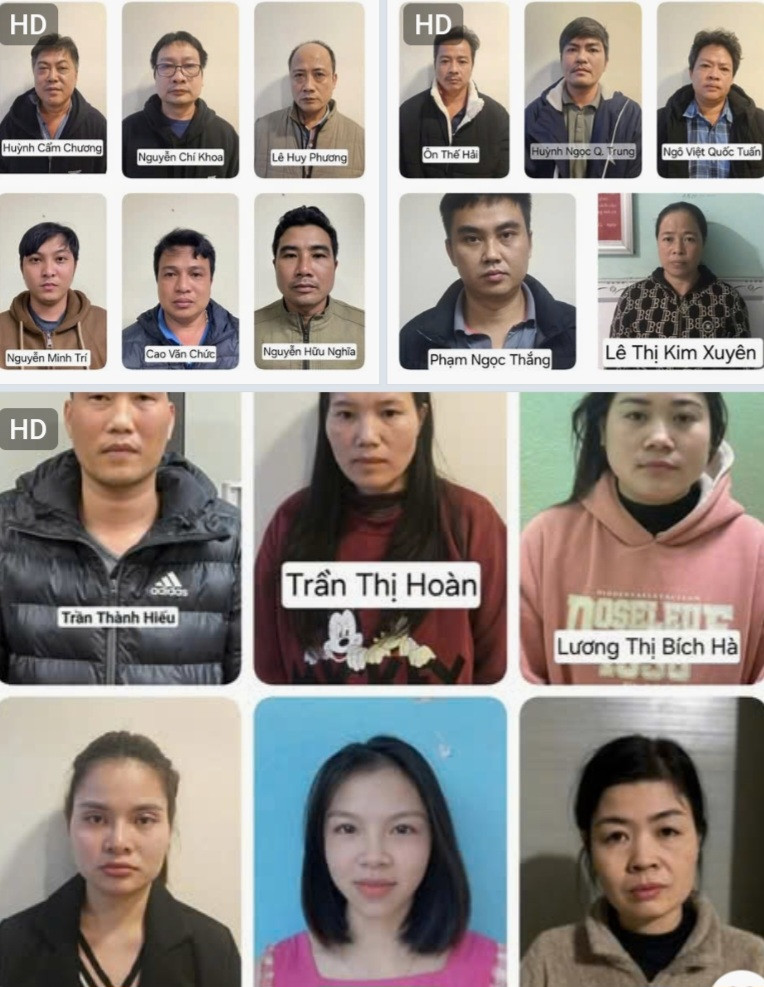 Các đối tượng trong vụ án Các đối tượng trong vụ án