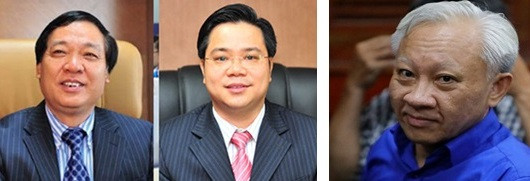 Các bị can Tạ Bá Long, Đỗ Trung Thành và Phùng Ngọc Khánh Các bị can Tạ Bá Long, Đỗ Trung Thành và Phùng Ngọc Khánh
