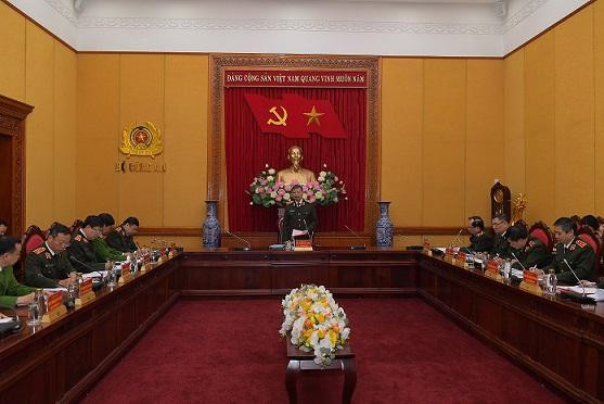 Bộ trưởng Tô Lâm phát biểu chỉ đạo tại buổi làm việc