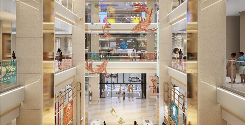 Không gian bên trong của Trung tâm thương mại cao cấp Diamond Plaza Không gian bên trong của Trung tâm thương mại cao cấp Diamond Plaza