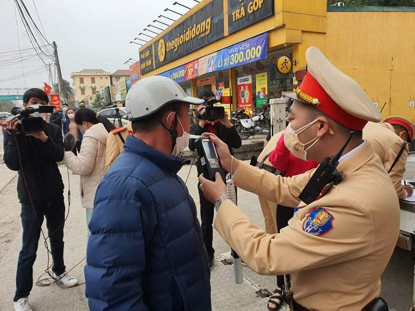 Công tác kiểm tra của CSGT được tiến hành xuyên suốt ngay từ đầu năm