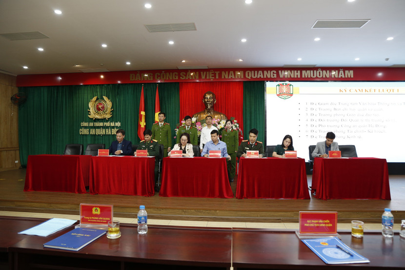 Các lực lượng, địa bàn ký giao ước thực hiện hiệu quả Kế hoạch cao điểm