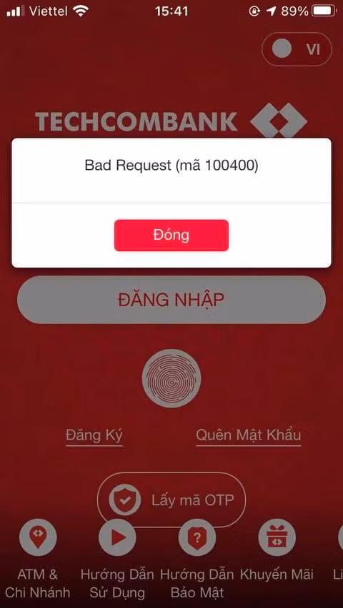 Gần như trong suốt ngày hôm nay, nhiều khách hàng không thể thực hiện các giao dịch chuyển khoản trên các ứng dụng ngân hàng điện tử của Techcombank