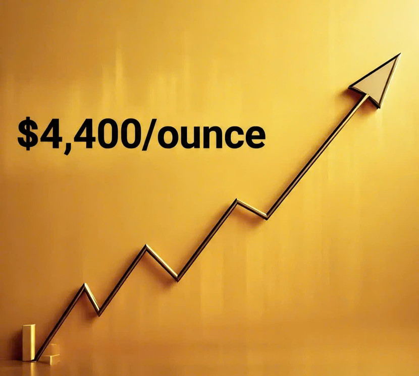 Mức giá 4.400 USD/ounce chưa từng có trong lịch sử nhiều khả năng sẽ bị xuyên thủng trong thời gian ngắn nữa