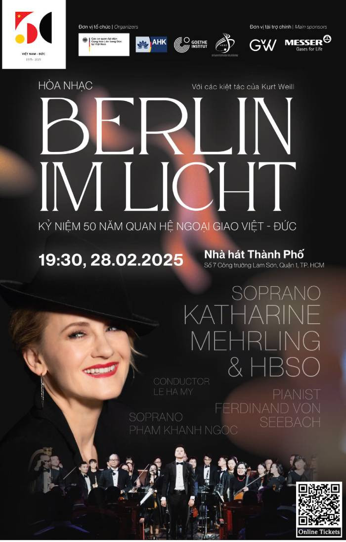 Đây cũng là đêm diễn thứ hai của nữ nghệ sĩ Katharine Mehrling tại Việt Nam Đây cũng là đêm diễn thứ hai của nữ nghệ sĩ Katharine Mehrling tại Việt Nam