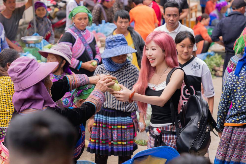 Ca khúc được Trang Pháp và ekip thực hiện ở Lào Cai