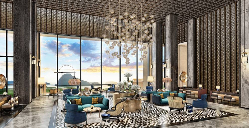 Không gian sang trọng với vị trí thuận lợi ở InterContinental Halong Bay Resort