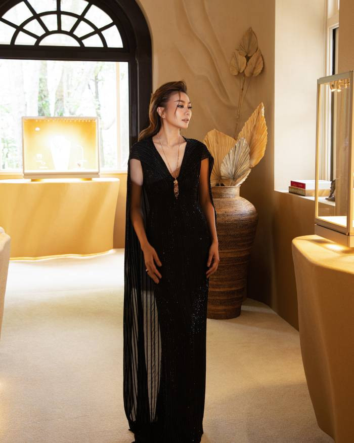 Siêu mẫu xuất hiện trong một thiết kế của nhà mốt Công Trí