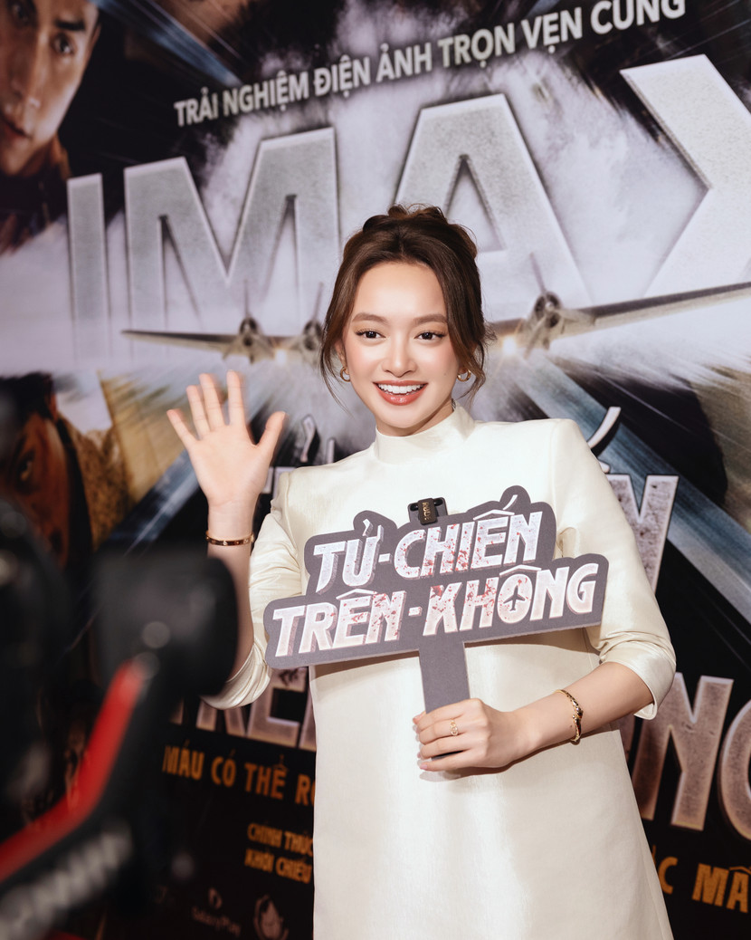 Kaity Nguyễn trong ngày ra mắt "Tử chiến trên không"