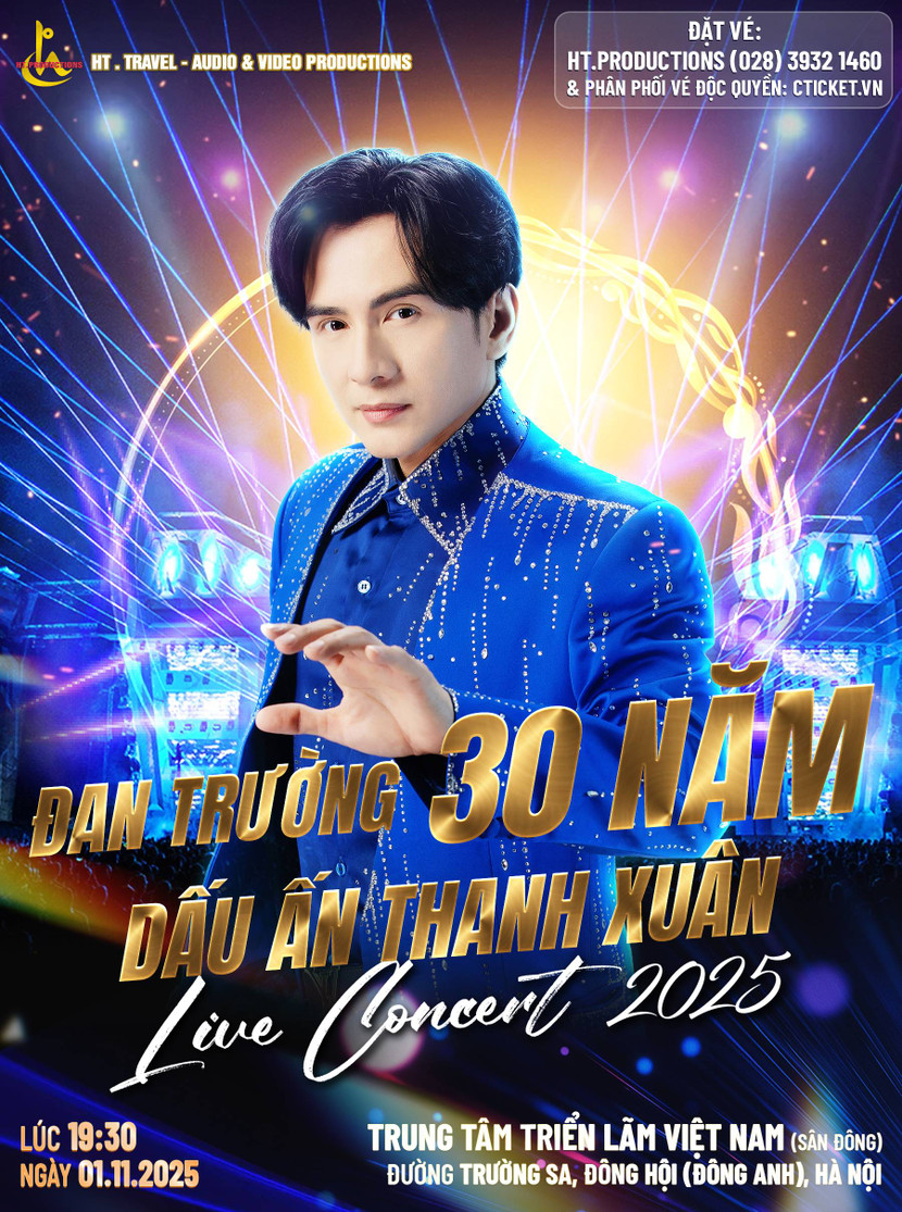 Ca sĩ Đan Trường tổ chức concert "Đan Trường 30 năm - Dấu ấn thanh xuân" Ca sĩ Đan Trường tổ chức concert "Đan Trường 30 năm - Dấu ấn thanh xuân"