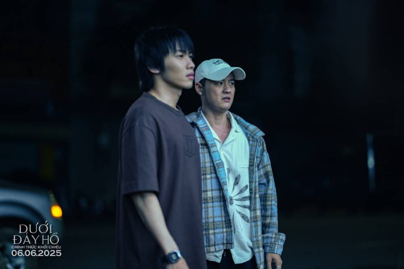 Kay Trần và Thanh Duy trong phim &quot;Dưới đáy hồ&quot;