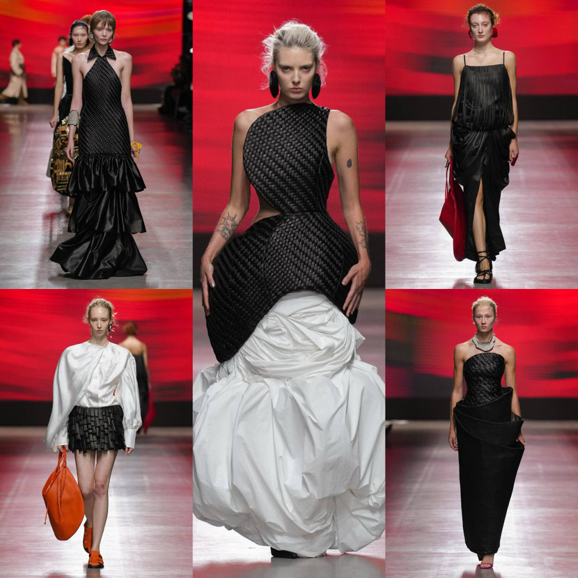 Lụa Lãnh Mỹ A xuất hiện tại Tuần lễ thời trang Milan năm nay trong BST của Phan Đăng Hoàng