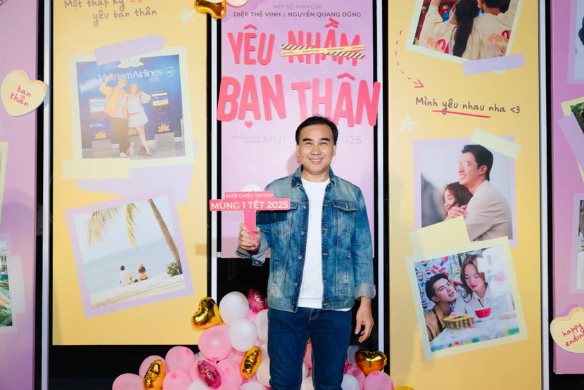 NSUT Quyền Linh trẻ trung đến dự sự kiện. Sau khi trở lại điện ảnh trong phim "Hai muối", nghệ sĩ Quyền Linh sẽ tiếp tục trở lại trong "Chốt đơn" ra mắt vào tháng 3/2025