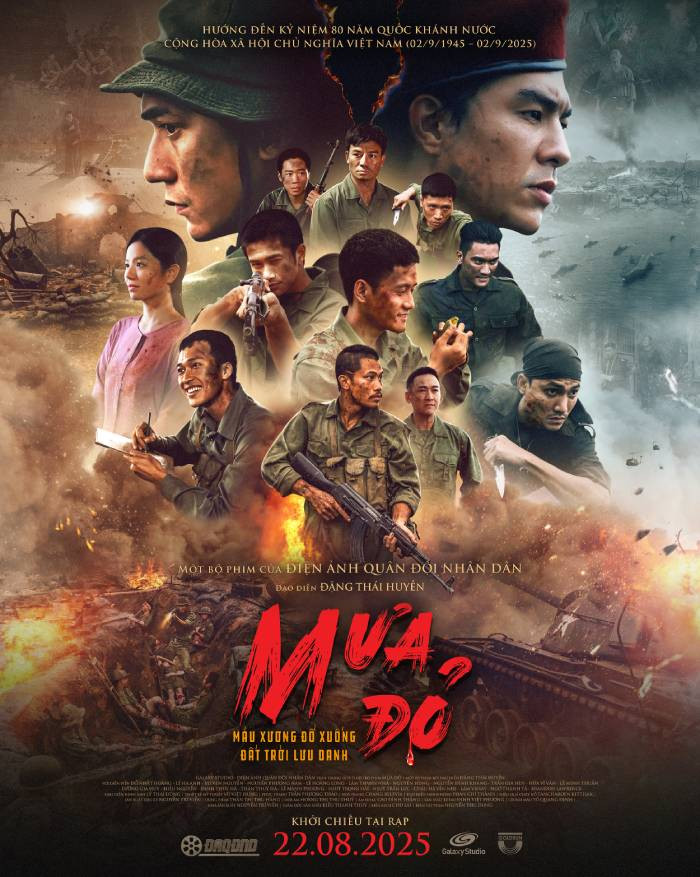 Poster chính thức của &quot;Mưa đỏ&quot;