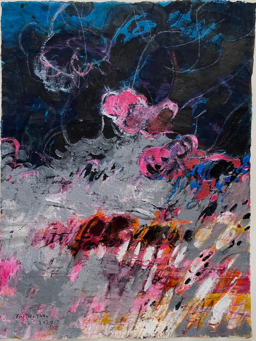 Tác phẩm "Trừu tượng" - tranh sơn dầu