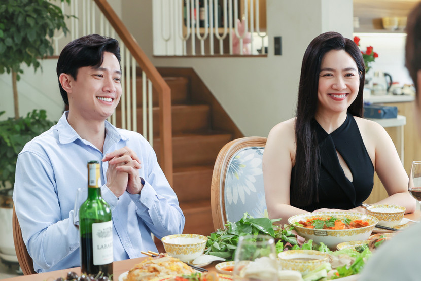 Quốc Trường cùng Lê Khánh tạo thành một cặp đôi ở "Chị ngã em nâng"